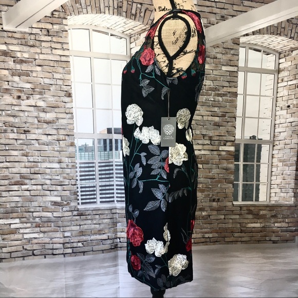 Vince Camuto Mesh Floral Dress - Picture 5 of 13